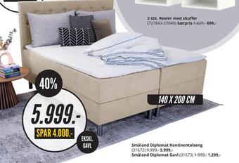 My Home Småland diplomat kontinentalseng tilbud