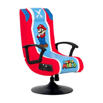 Expert X rocker super mario pedestal stol blå tilbud