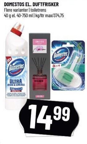 Løvbjerg Domestos el. duftfrisker tilbud