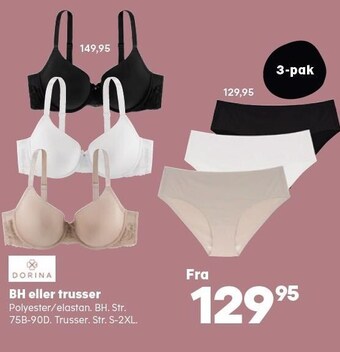 Kvickly Dorina bh eller trusser tilbud