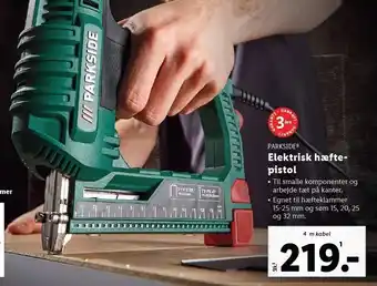 Lidl Parkside elektrisk hæftepistol tilbud