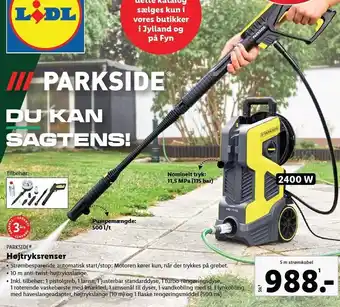 Lidl Parkside højtryksrenser tilbud