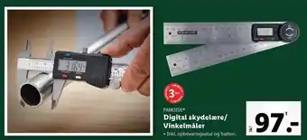 Lidl Parkside digital skydelære/vinkelmåler tilbud