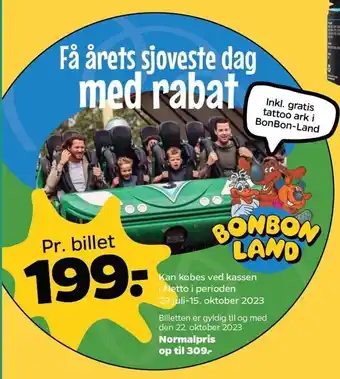 Bonbon land billet