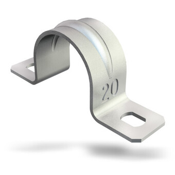 Billigvvs 100 stk kabelbøjle 605 g, 7 mm, 2-lap, galvanisk forzinket (100) tilbud