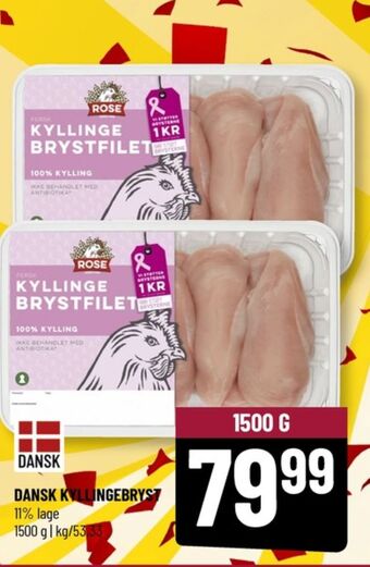 Løvbjerg Rose kyllingebrystfilet tilbud