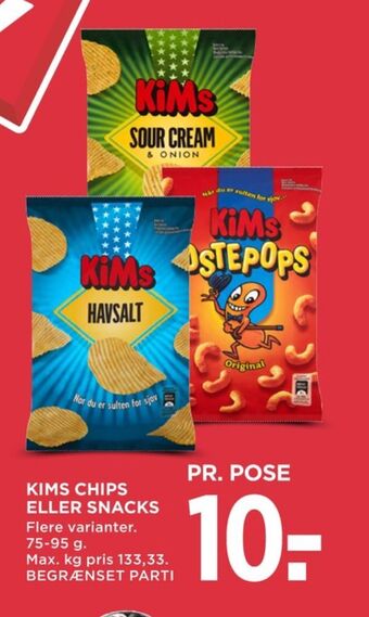 MENY Kims chips tilbud
