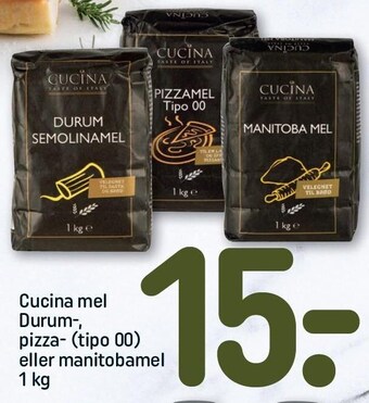 REMA 1000 Cucina mel durum-, pizza- (tipo 00) eller manitobamel tilbud