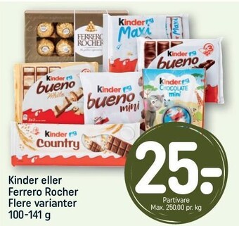 Kinder eller ferrero rocher
