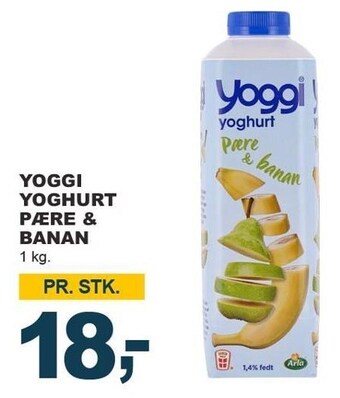 Let-Køb Yoggi yoghurt pære & banan tilbud