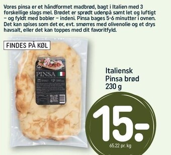 REMA 1000 Italiensk pinsa brød tilbud