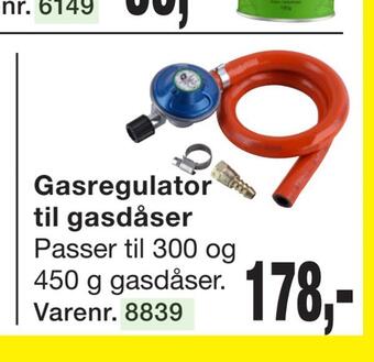 Harald Nyborg Gasregulator til gasdåser tilbud
