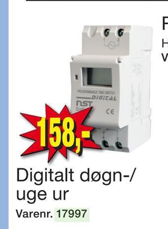 Harald Nyborg Digitalt døgn-/ uge ur tilbud