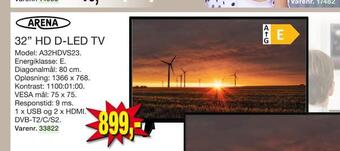 Harald Nyborg 32 hd d-led tv tilbud