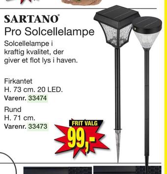 Harald Nyborg Pro solcellelampe tilbud