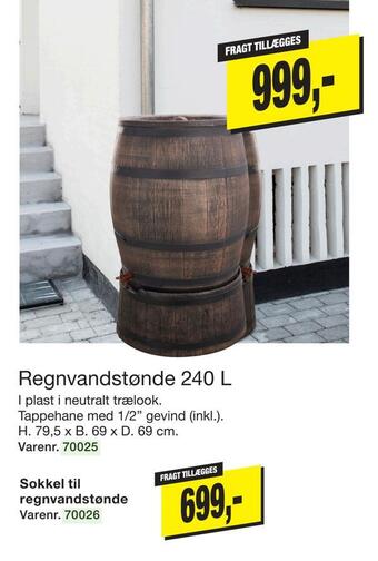 Harald Nyborg Regnvandstønde 240 l tilbud