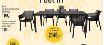 Harald Nyborg Bord + 6 stole tilbud