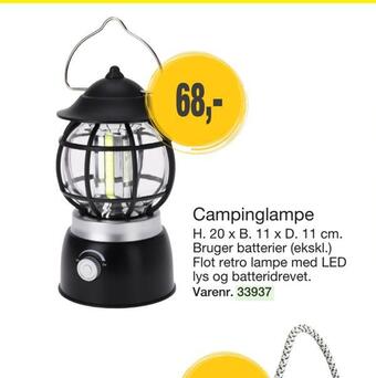 Harald Nyborg Campinglampe tilbud