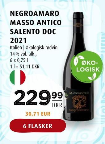 Scandinavian Park Negroamaro masso antico salento doc 2021 tilbud