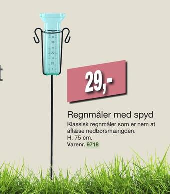 Harald Nyborg Regnmåler med spyd tilbud