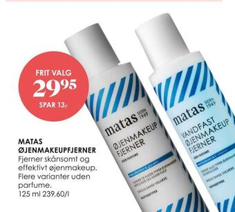 Matas Matas øjenmakeupfjerner tilbud