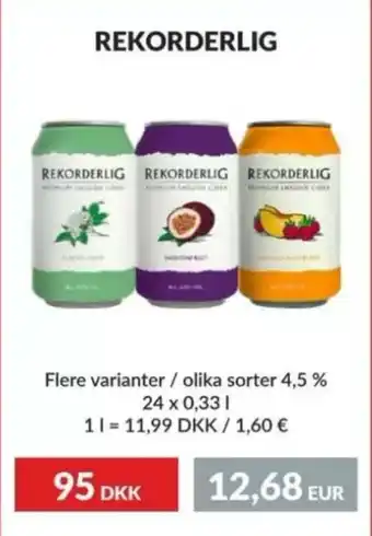 Nielsen's Discount Rekorderlig cider tilbud