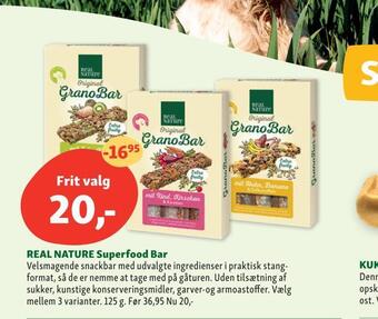 Maxi Zoo Real nature superfood bar tilbud