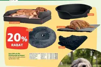 Spar 20% på alle hundesenge og tæpper