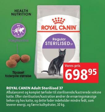 Maxi Zoo Royal canin adult sterilised 37 tilbud