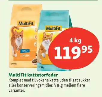 Maxi Zoo Multifit kattetørfoder tilbud