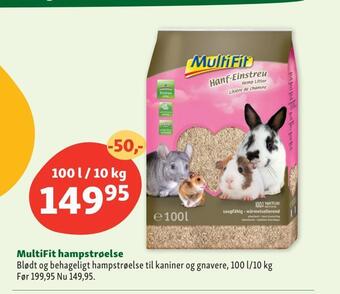 Maxi Zoo Multifit hampstrøelse tilbud