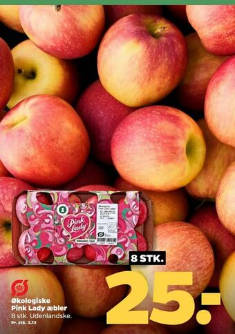 Netto Økologiske Pink Lady æbler tilbud