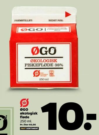 Netto ØGO økologisk fløde tilbud