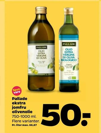 Netto Pallade ekstra jomfru olivenolie tilbud