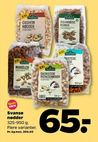 Netto Svansø nødder tilbud