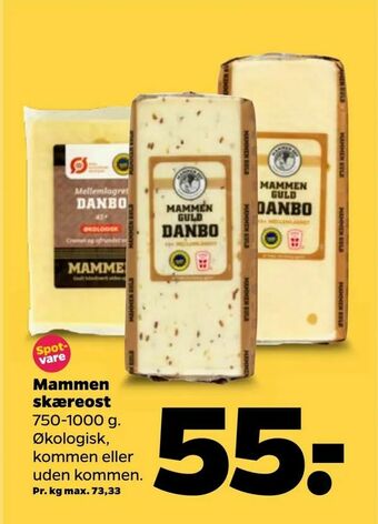 Netto Mammen skæreost tilbud