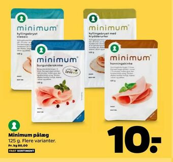 Netto Minimum pålæg tilbud