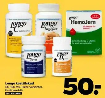 Netto Longo kosttilskud tilbud