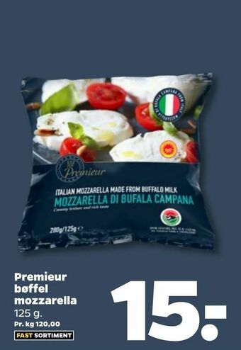 Netto Premieur bøffel mozzarella tilbud