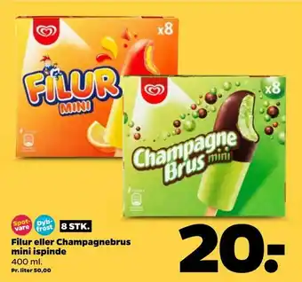 Filur eller Champagnebrus mini ispinde