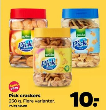 Netto Pick crackers tilbud