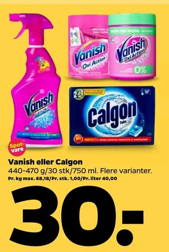 Netto Vanish eller Calgon tilbud