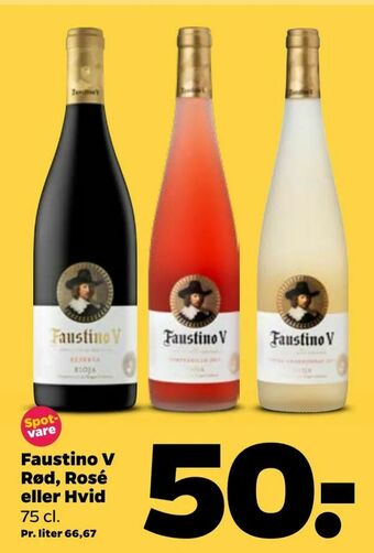 Netto Faustino V Rød, Rosé eller Hvid tilbud