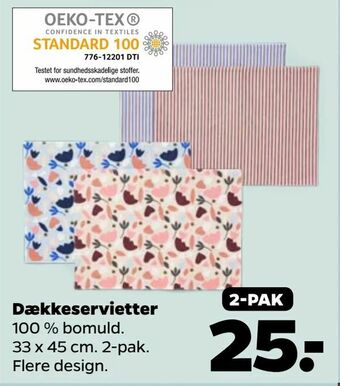 Netto Dækkeservietter tilbud