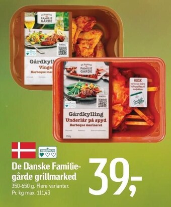 Føtex De danske familiegårde grillmarked tilbud