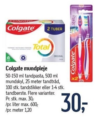 Føtex Colgata mundpleje tilbud