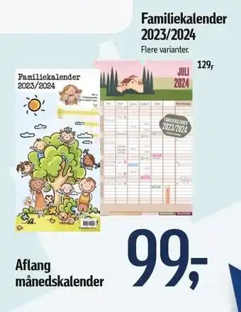 Familiekalender 2023/2024 - aflang