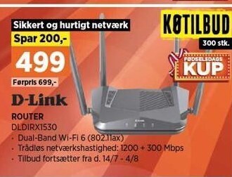 Power D-link router tilbud