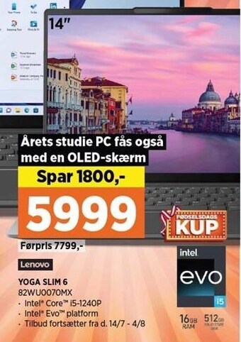 Power Lenovo yoga slim 6 tilbud