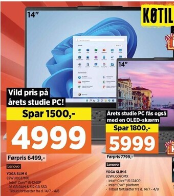 Power Lenovo yoga slim 6 tilbud